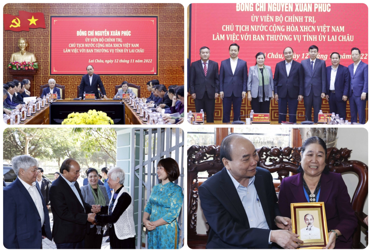 Chủ tịch nước: Lai Châu cần phát triển kinh tế gắn với giảm nghèo bền vững (12/11/2022)
